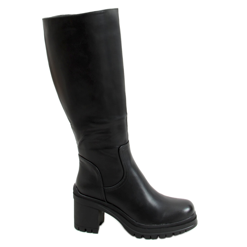 Bottines noires à talon 8998-15 Noir le noir