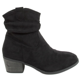 Bottines noires à talons Z1165 Noir le noir