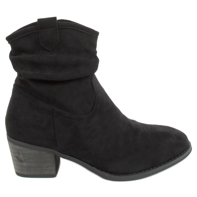 Bottines noires à talons Z1165 Noir le noir