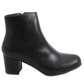 Bottines noires à talons MM6265-1 Noir