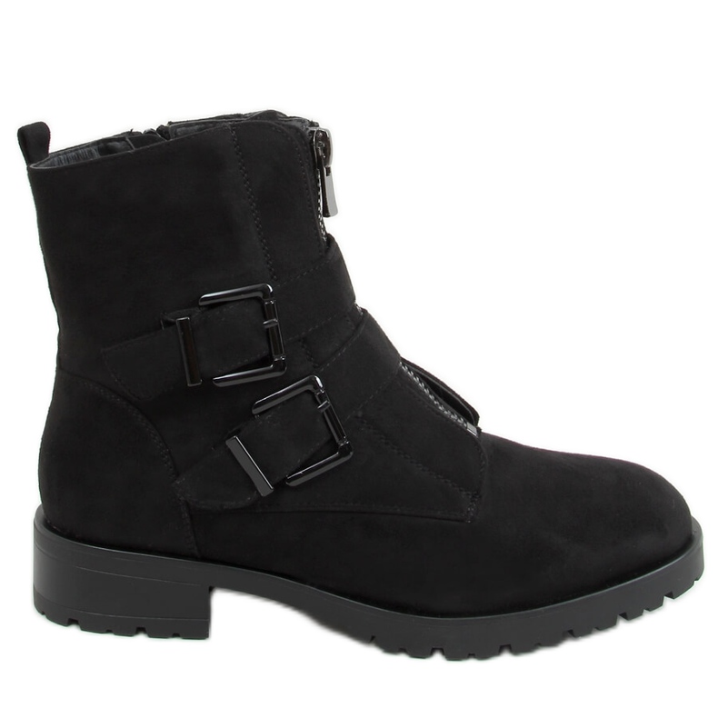Bottes militaires noires 688-A47 Noir le noir Bottes militaires noires 688-A47 Noir le noir