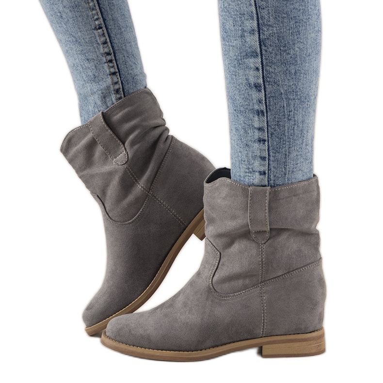 Boots femme Violetta gris