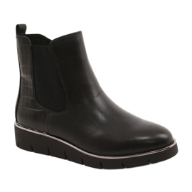 Caprice Bottines compensées Walking On Air system 25339 Noir le noir