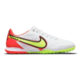 Chaussure de football Nike React Tiempo Legend 9 Pro Tf M DA1192-176 rose, blanc, multicolore blanche
