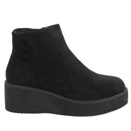 Noir Bottines compensées et plateforme E2381 Noir le noir