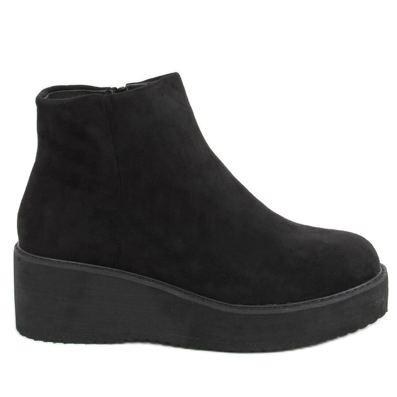 Noir Bottines compensées et plateforme E2381 Noir le noir