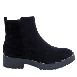Bottines Chelsea noires pour femme KL-719 Noir