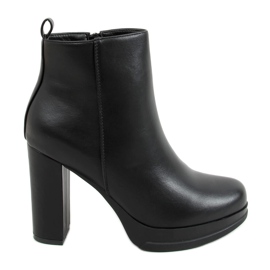 Noir 9606 Bottines compensées noires