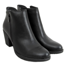 Bottines à talons noires 9B1037 Noir
