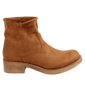 Boots femme classiques camel 9621 Camel brun