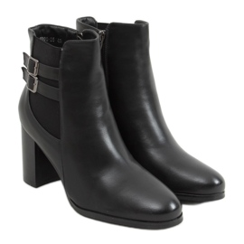 Bottines noires à talon 8998-35 Noir