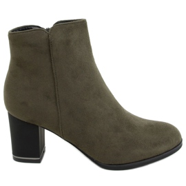 Bottines vertes à talons KL-718 Vert