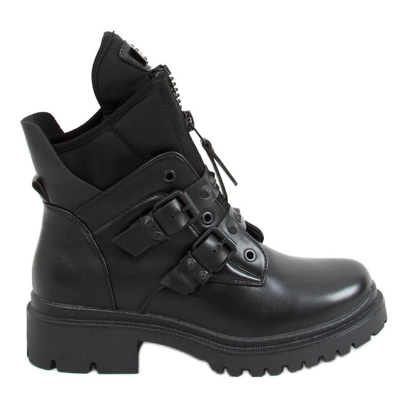 Bottes militaires noires YY6808 Noir le noir