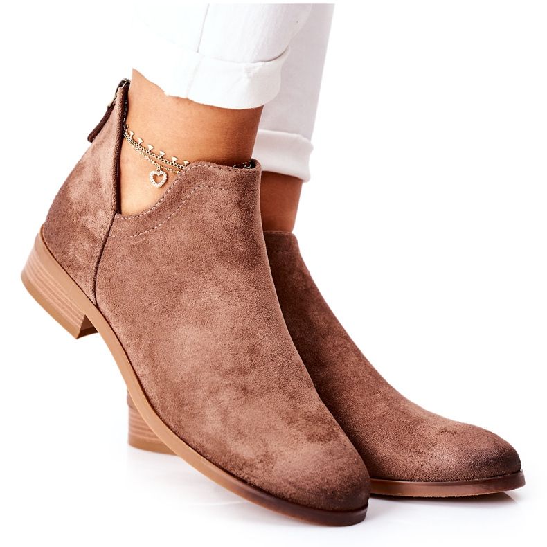 Vinceza Bottes Chaudes En Daim Femme Beige Joaliene