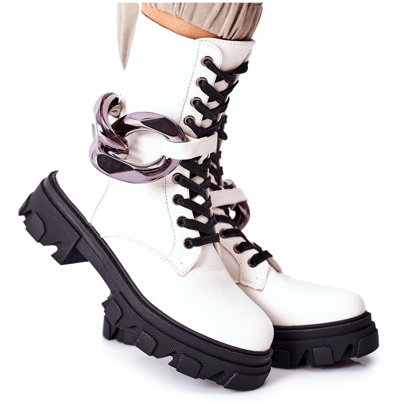 S.Barski Bottines S. Barski Femme Blanc Jensen blanche