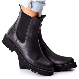 S.Barski Bottes chaudes noires pour femmes Jodhpur boots Roulette