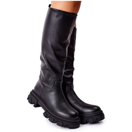 S.Barski Bottes Hautes Femme Noir Little Bit