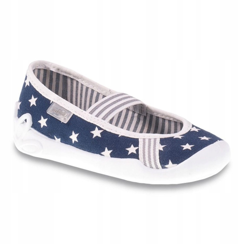 Chaussures pour enfants Befado 193Y065 blanche bleu marin gris