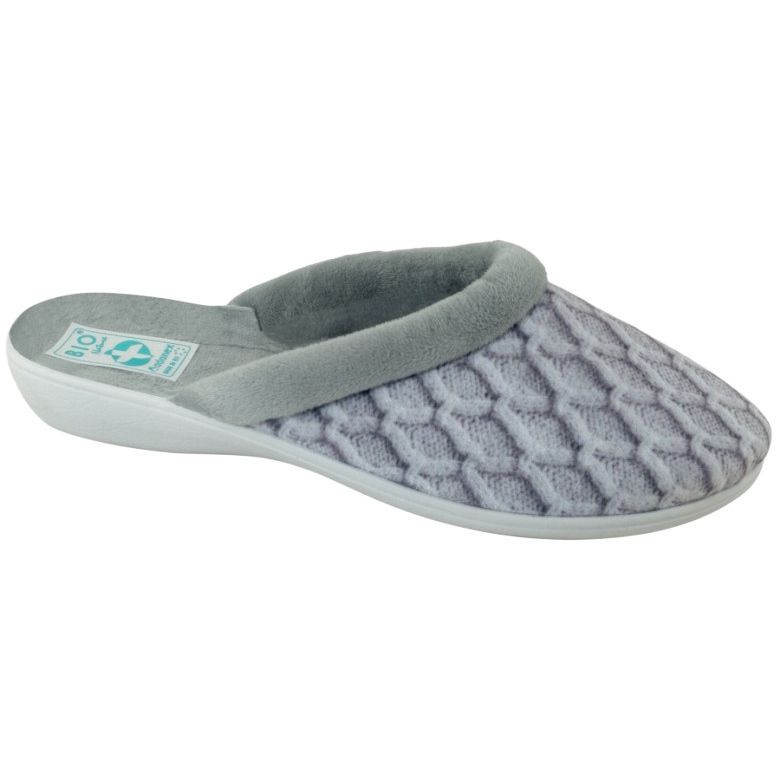 Chaussons Pull 3D Adanex 25576 Gris Aloe Vera blanche