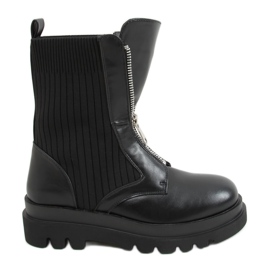 Black RXJ121 Travailleurs noirs avec une tige de chaussette le noir Black RXJ121 Travailleurs noirs avec une tige de chaussette le noir