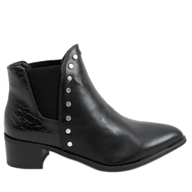 Bottines Chelsea noires pour femme C753 Noir le noir