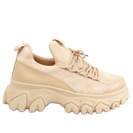 Chaussures de sport à semelles hautes beige foncé NB520P Kaki