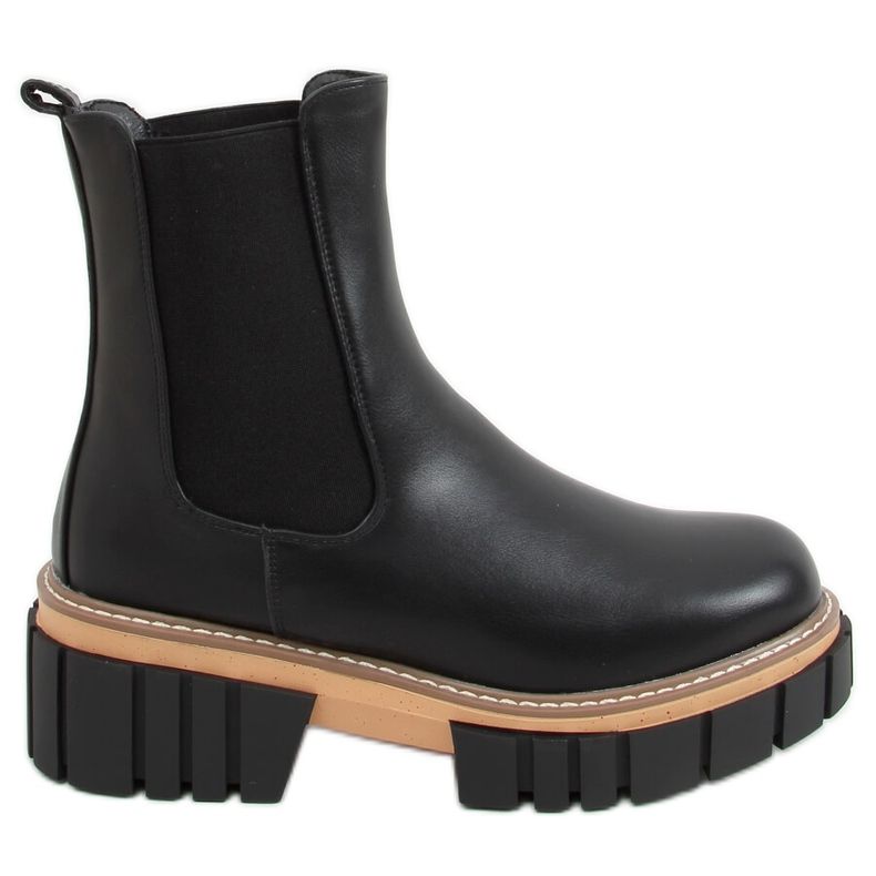 Bottines Chelsea noires pour femme NS228P Noir le noir