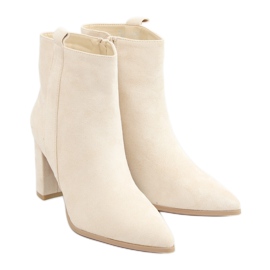 Bottines crème classiques RB106P Beige