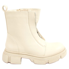 Bottes de travail crème QT05P Beige