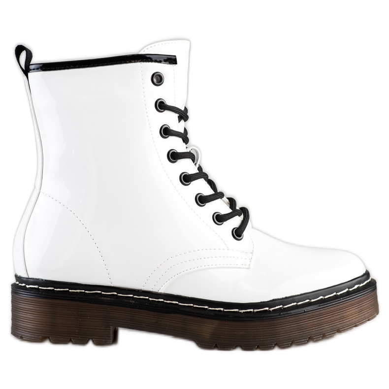 SHELOVET Bottes de travail blanches avec fourrure SHELOVET Bottes de travail blanches avec fourrure