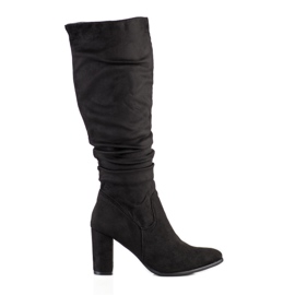 Seastar Bottes noires classiques sur le poste le noir