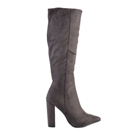 Seastar Bottines sexy en daim gris Seastar Bottines sexy en daim gris