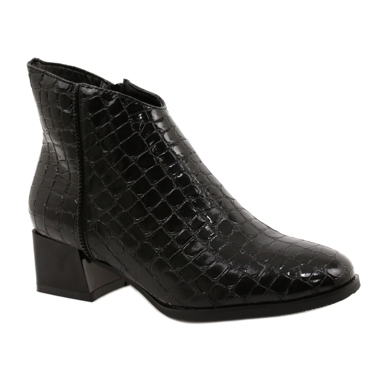 M.Daszyński Bottes zippées isolées Daszyński MR2130-8 noir le noir