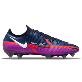 Chaussures de football Nike Phantom GT2 Elite Fg M CZ9890-415 orange, violet, bleu marine violet
