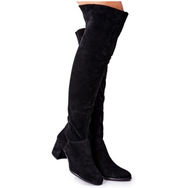 Bottes en daim noires Nicole 2582 le noir Bottes en daim noires Nicole 2582 le noir