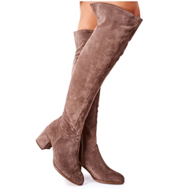 Bottines en daim marron Nicole 2582 brun