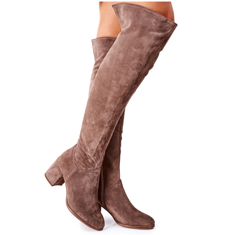 Bottines en daim marron Nicole 2582 brun