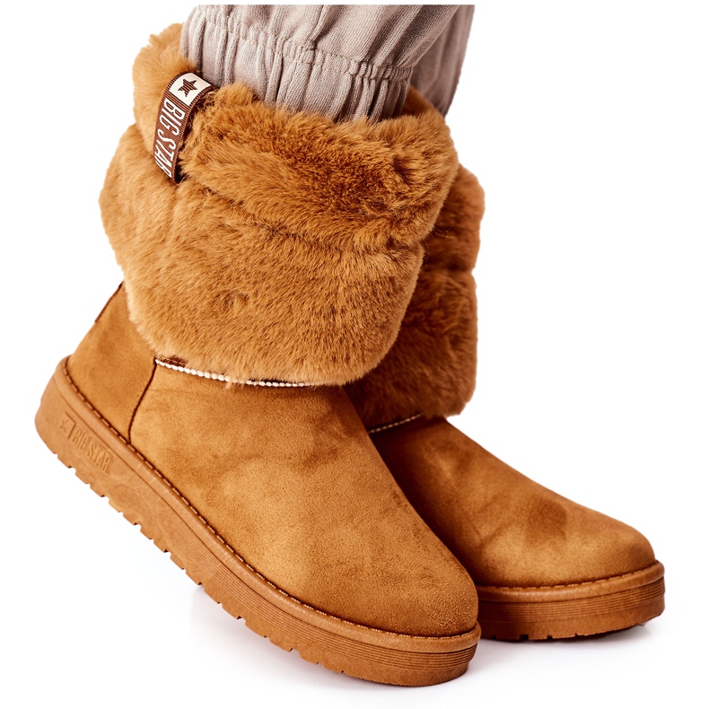 Bottes de neige femme Big Star II274127 Camel brun Bottes de neige femme Big Star II274127 Camel brun
