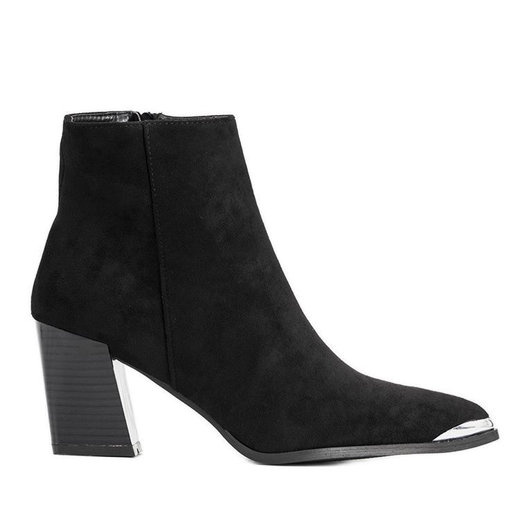 Boots femme Edith noires sur le poteau le noir Boots femme Edith noires sur le poteau le noir