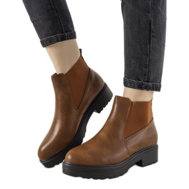 Bottes marron classiques avec un élastique Santacruz brun