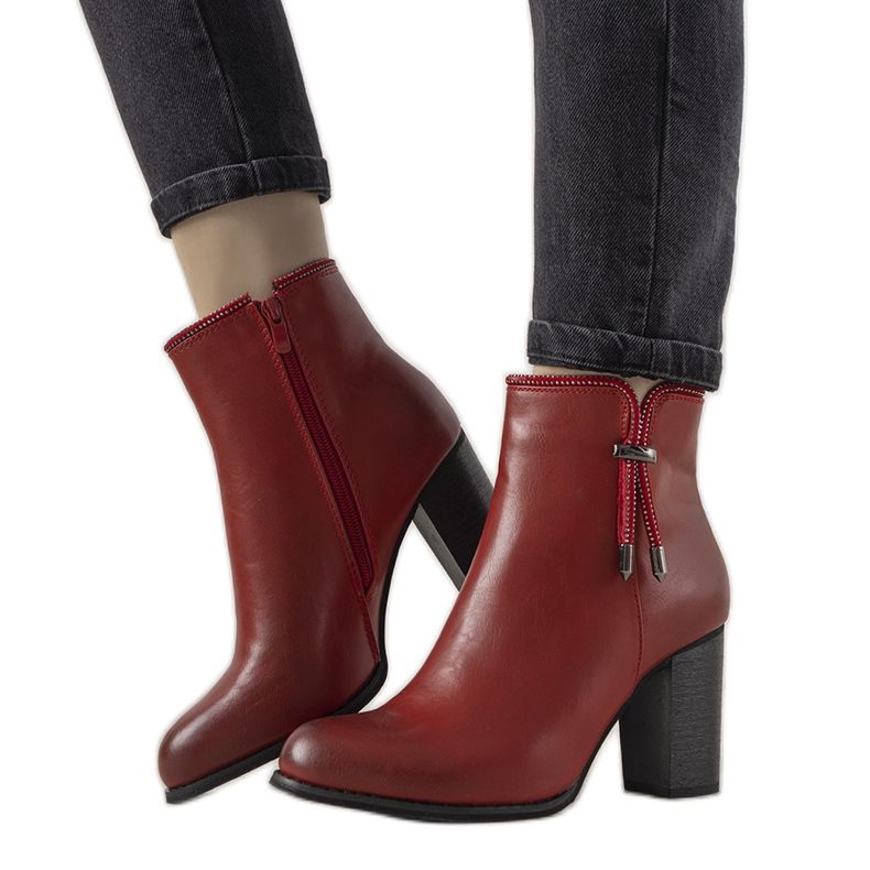Bottines femme Murillo rouges Bottines femme Murillo rouges