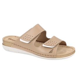 Inblu pantoufles chaussures pour femmes 158D171 beige
