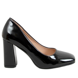 Escarpins sur le poteau noir S-1008 Noir