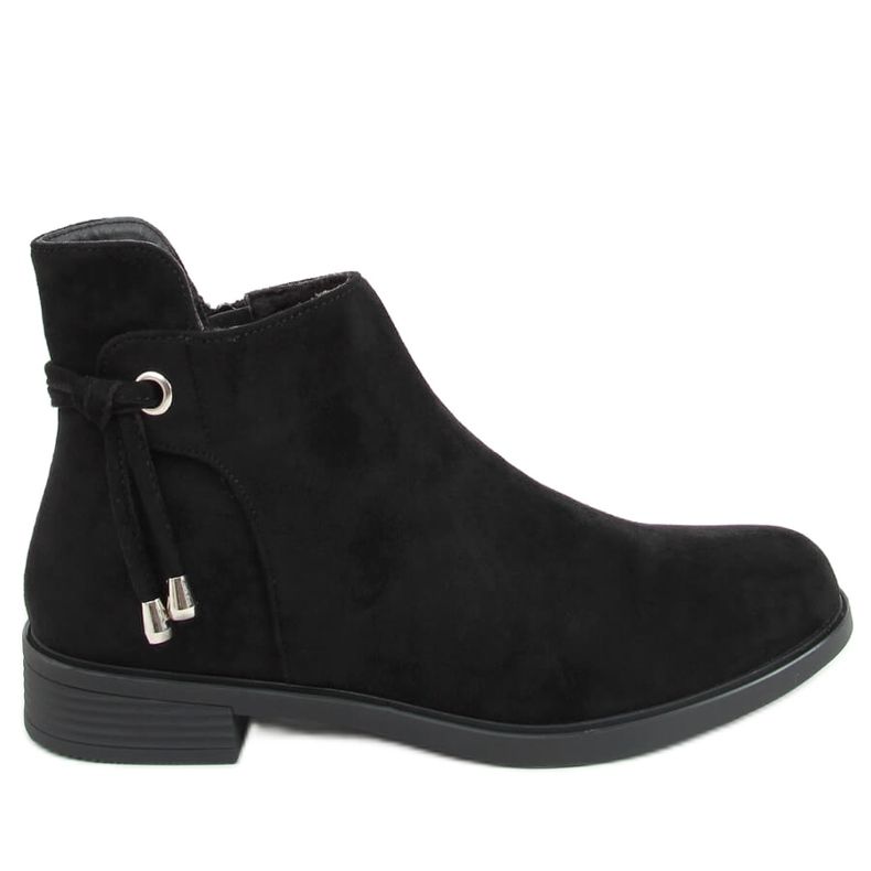 Bottines plates femme noires MR-10 Noir le noir