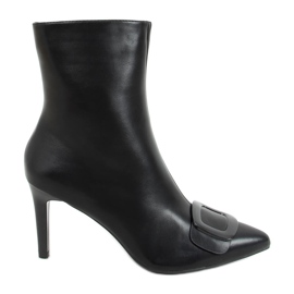 Bottines noires sur épingle UK65P Noir le noir