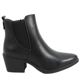 Bottines noires à talons HQ1363 Noir le noir