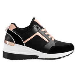 SHELOVET Espadrilles de coin noir