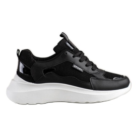 SHELOVET Chaussures de sport sur la plate-forme noir
