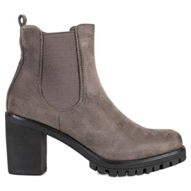 Seastar Bottines classiques à talons hauts gris
