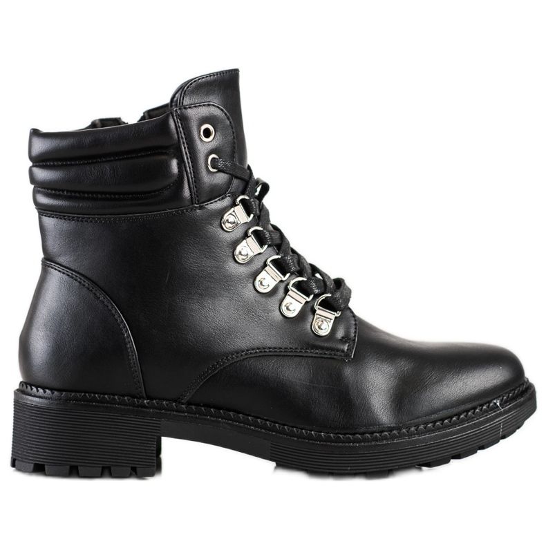 Cm Paris Bottes à lacets décontractées le noir Cm Paris Bottes à lacets décontractées le noir